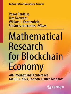 cover image of Mathematical Research for Blockchain Economy